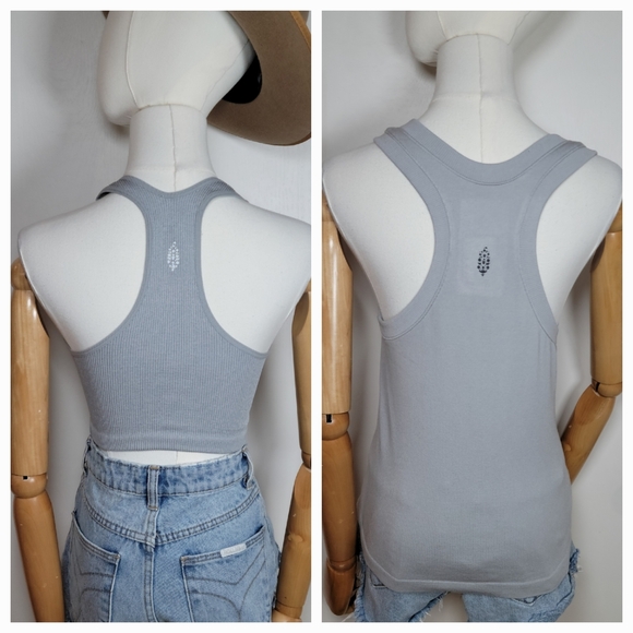 Free People Movement Gray Tank Top Bundle Size Medium - Picture 4 of 6